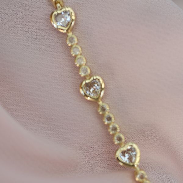 Maddie Heart Tennis Bracelet
