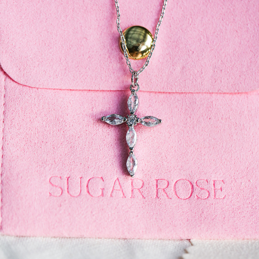 Destiny Silver Cross Necklace