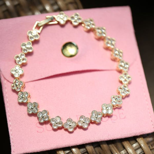 Angie Clover Tennis Bracelet