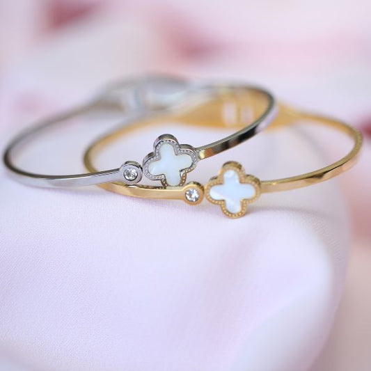 Emi Clover Bangle Bracelet