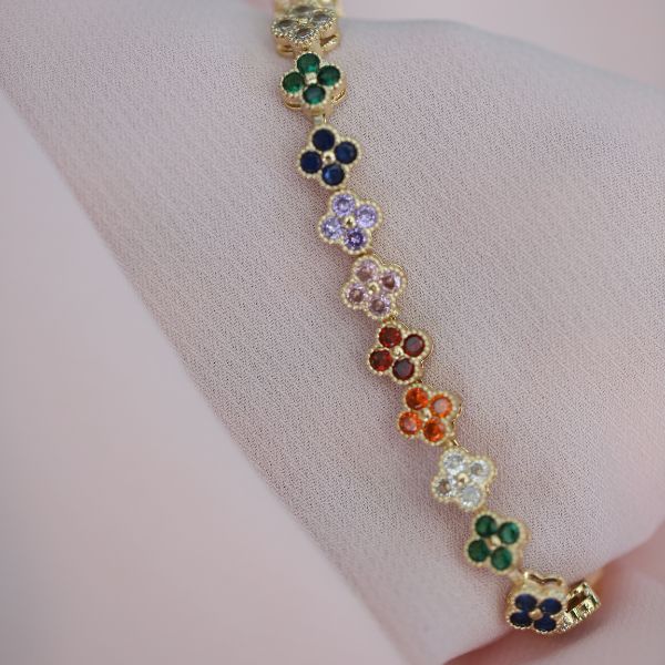 Angie Clover Tennis Bracelet