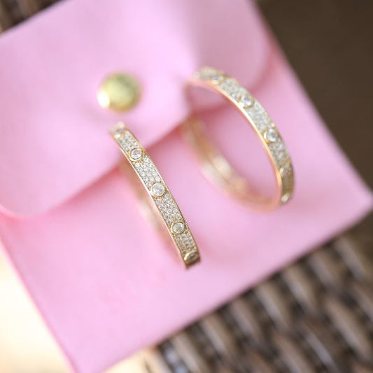 Cristy Dazzling Hoop Earrings