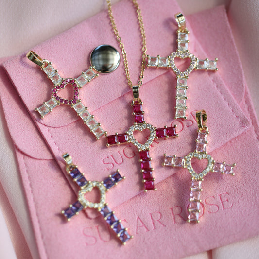 Heart Cross Necklace