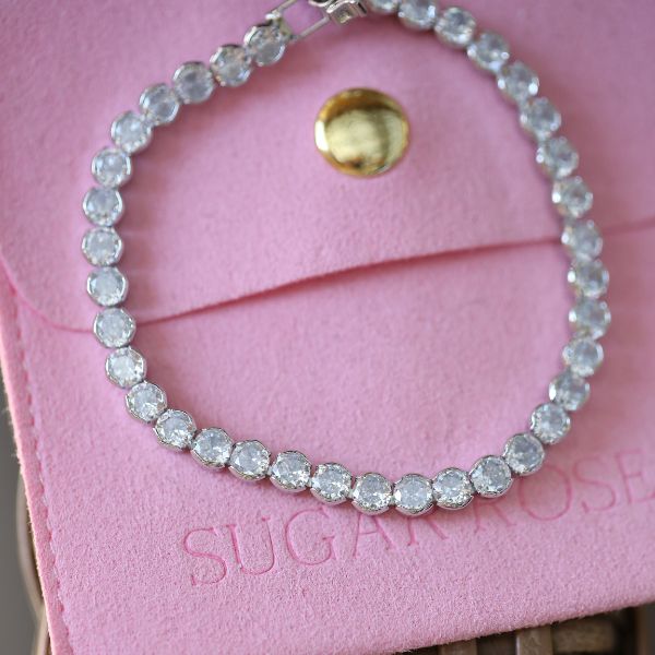 Silver Lizzy Tennis Bracelet