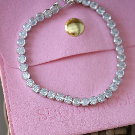 Silver Lizzy Tennis Bracelet
