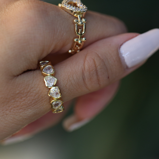 Ella Heart Eternity Ring