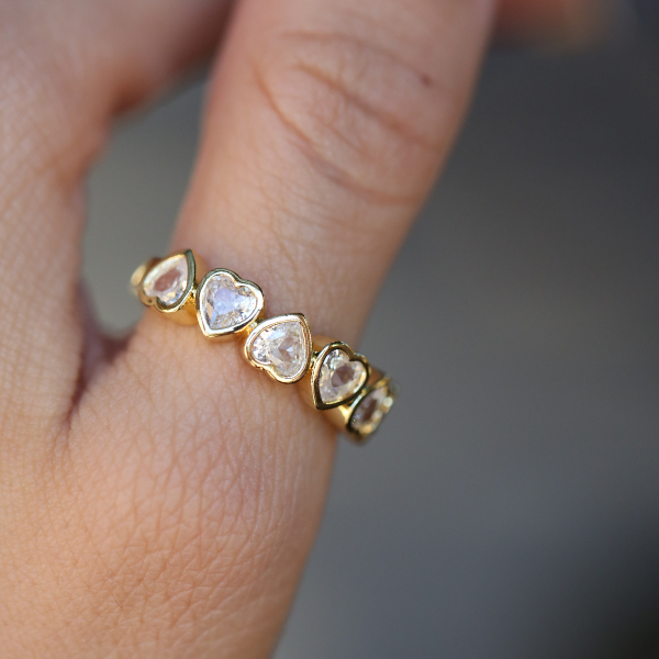 Ella Heart Eternity Ring