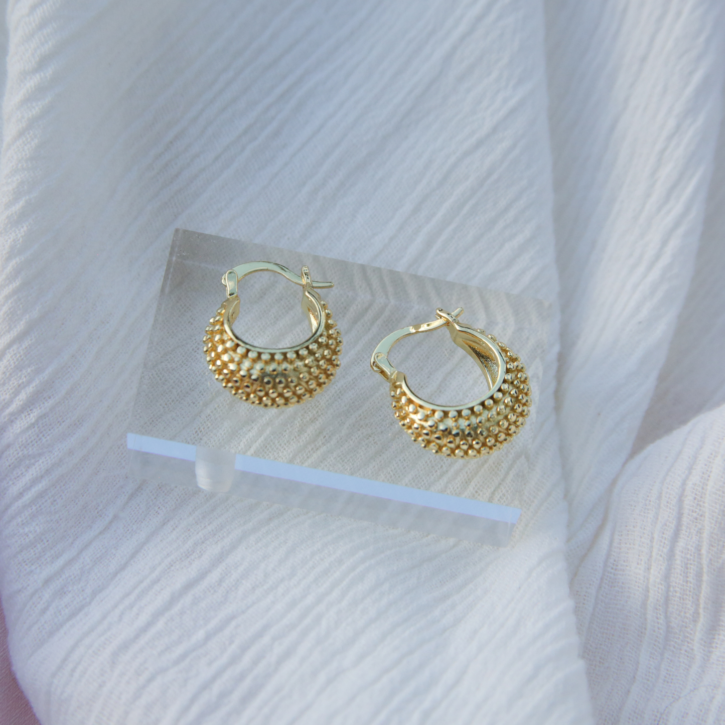 Gold Mini Huggie Hoop Earrings