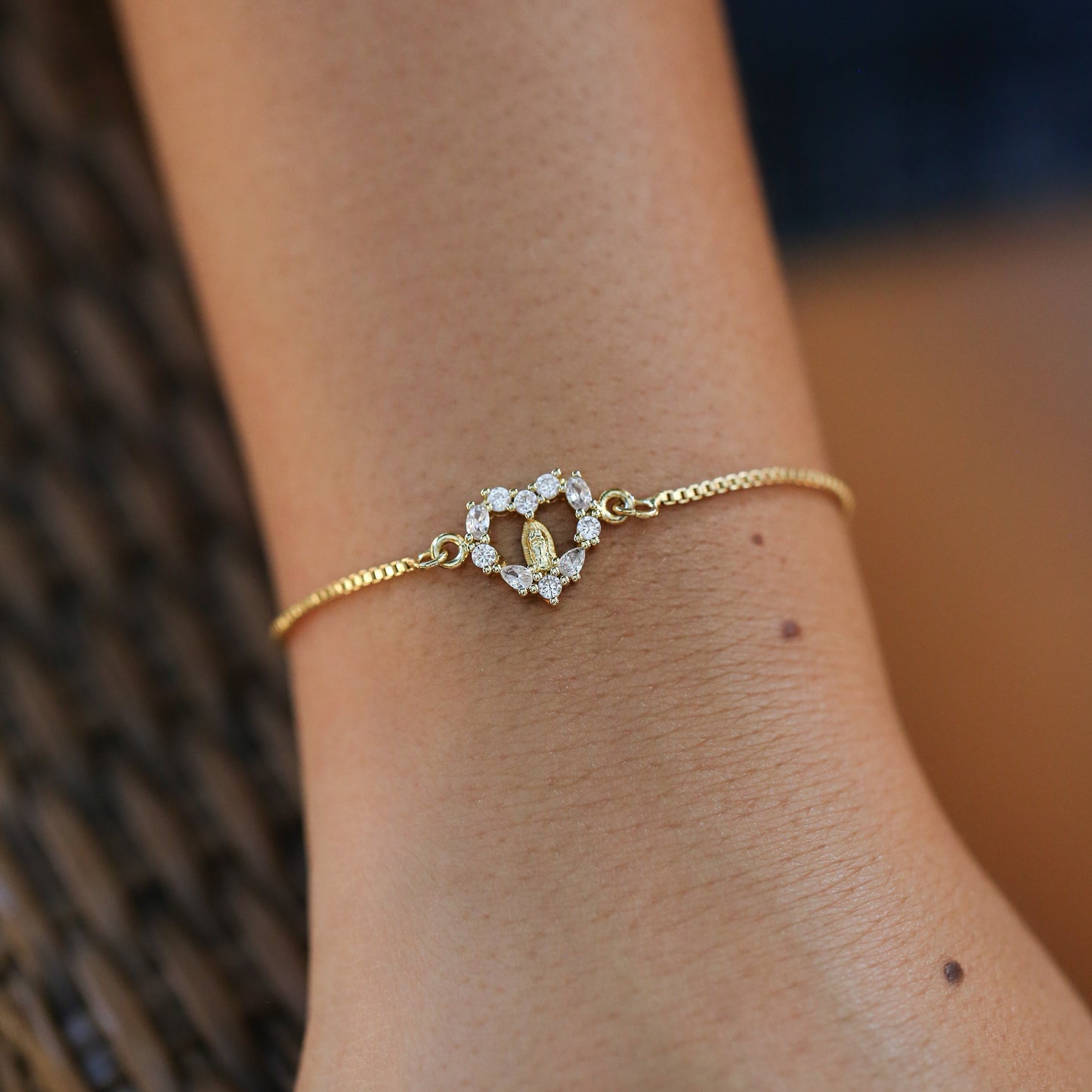 Heart Virgin Guadalupe Bracelet