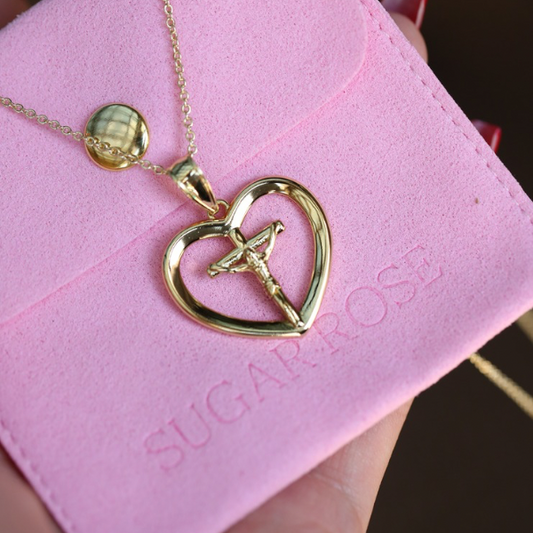 Faith Cross Heart Cross Necklace