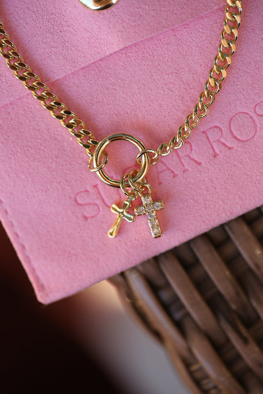 Cross Charm Bracelet