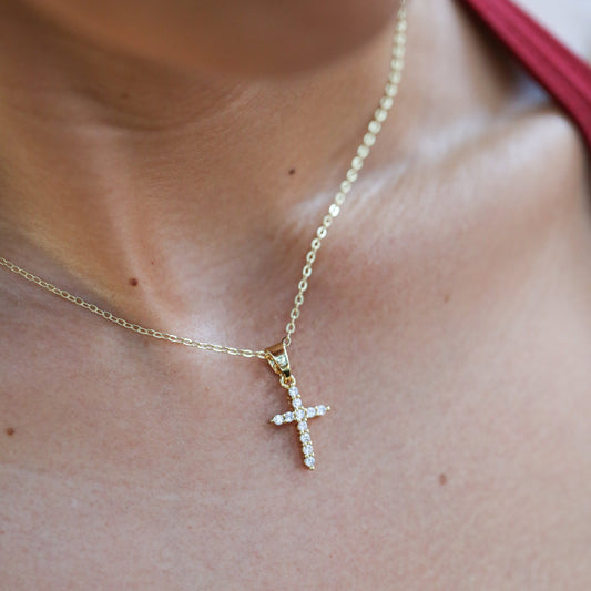 Mini Dainty Cross Necklace