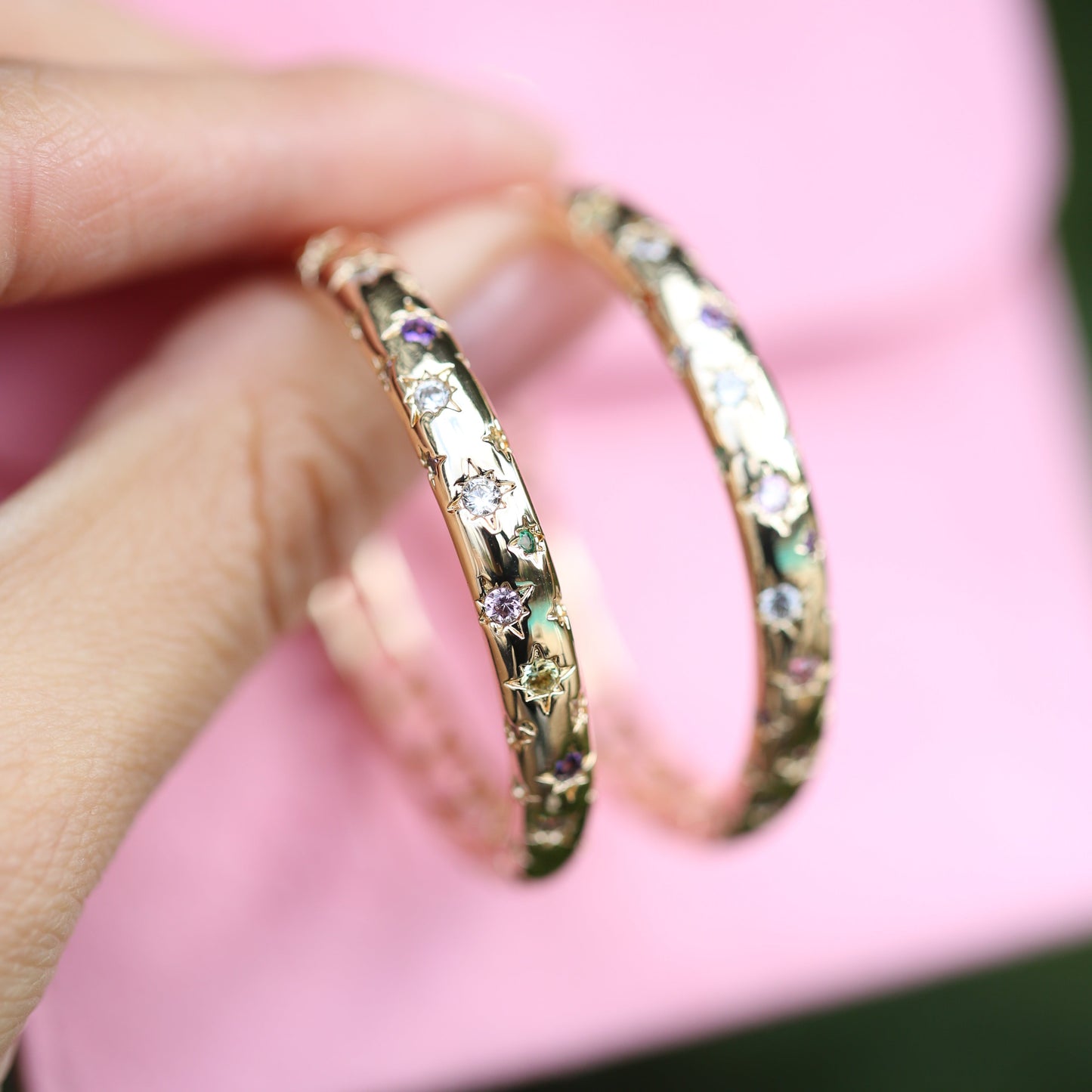 Celestial Hoop Earrings