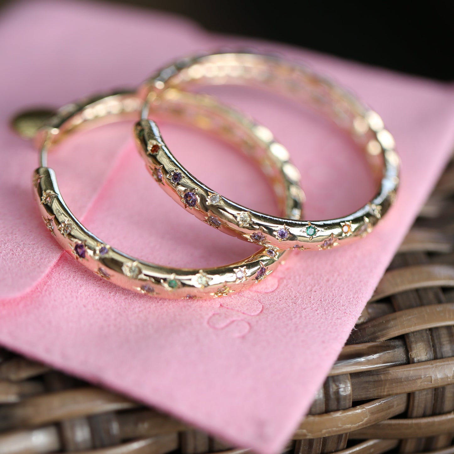 Celestial Hoop Earrings