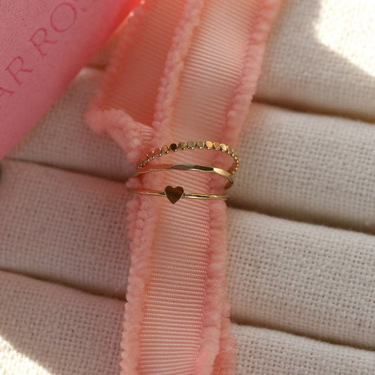 Dainty Gold Filled Stack Ring