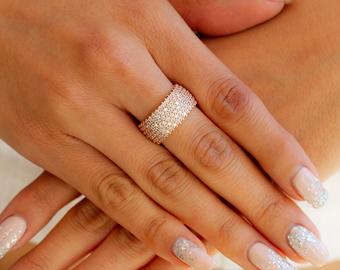 Rose Gold Ring Band - Sugar Rose