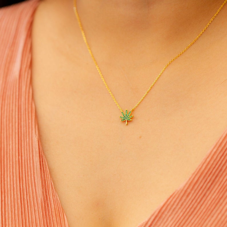 Pink or Emerald Green Scalloped Rhinestone - Deity Necklace - Size 6.5 -  Radhika Store