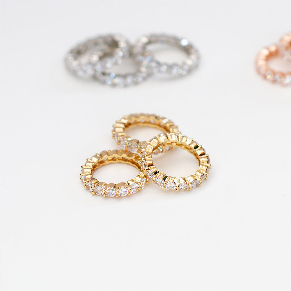 Classic Eternity Ring Bands. Stackable Ring - Sugar Rose